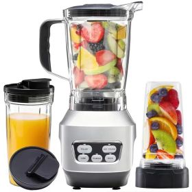 Moothie Blender, Countertop Blenders For Kitchen With 23 34 60oz BPA-Free Portable Cups, Professional Smoothie Maker With Four Programs For Shakes, Sa