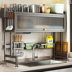 Over the Sink Dish Drainer Drying Rack 3 Tier Over Sink Dish rack for a Tidy Kitchen Sink Shelf Organized Space-Saving Dish Rack with Cover for D