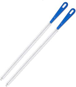 Drain Cleaning Brush 2pack, Long Drain Clog Remover Tool 23.6inch, Pipe Brush Cleaner with Nylon Bristles, Sink Drain Cleaner for Toilet, Kitchen
